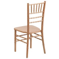 Flash Furniture XS-NATURAL-GG Hercules Natural Wood Chiavari Hardwood Stacking Chair