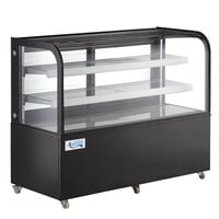 Avantco BC-60-HC 60 inch Curved Glass Black Refrigerated Bakery Display Case