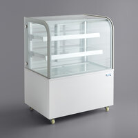 Avantco BCD-36 36 inch Curved Glass White Dry Bakery Display Case