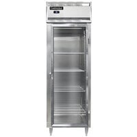 Continental D1RSNGD 26 inch Glass Door Shallow Depth Reach-In Refrigerator