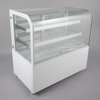 Avantco BC-48-HC 48" Curved Glass White Refrigerated Bakery Display Case