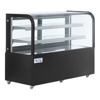 Avantco BCD-60 60 inch Curved Glass Black Dry Bakery Display Case
