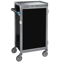 Lakeside 654B-05 Stainless Steel Six Tray Meal Delivery Cart With Black Finish