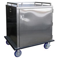 Lakeside PBTDCE1 PrisonBilt Stainless Steel 48 Tray Single Door Meal Delivery Cart