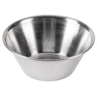 Carlisle 602400 Classic 1.5 oz. Stainless Steel Round Sauce Cup - 144/Case