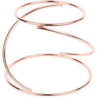 Choice 7 inch Rose Gold Swirl Metal Display Stand