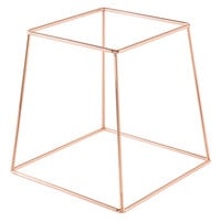 Choice 9" Square Rose Gold Metal Display Stand