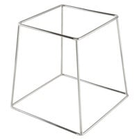 Choice 9 inch Square Stainless Steel Metal Display Stand