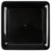 Fineline SQ4010.BK Platter Pleasers 10 3/4" x 10 3/4" Black Plastic Square Cater Tray - 25/Case