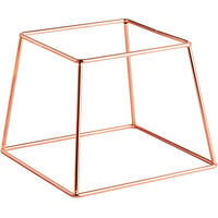 Choice 7 inch Square Rose Gold Metal Display Stand