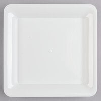 Fineline SQ4010.WH Platter Pleasers 10 3/4" x 10 3/4" White Plastic Square Cater Tray - 25/Case
