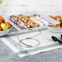 Choice 7 inch Stainless Steel Swirl Metal Display Stand