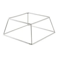 Choice 4 inch Square Stainless Steel Metal Display Stand