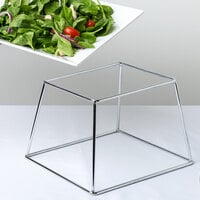 Choice 7 inch Square Stainless Steel Metal Display Stand