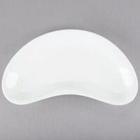 Tuxton BPZ-0862 8 3/4" x 4 1/8" Porcelain White Crescent China Dish - 12/Case