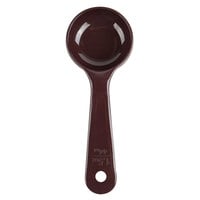 Carlisle 492201 Measure Misers 1.5 oz. Reddish Brown Acetal Short Handle Portion Spoon