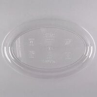 Fineline 484.CL Innovative Caterware 21 inch x 14 inch Clear Plastic Oval Cater Tray - 20/Case