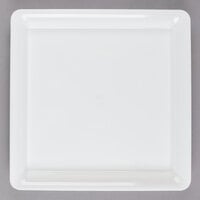 Fineline SQ4616.WH Platter Pleasers 16" x 16" White Plastic Square Cater Tray - 20/Case