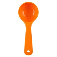 Carlisle 492524 Measure Misers 2.5 oz. Orange Acetal Short Handle Portion Spoon