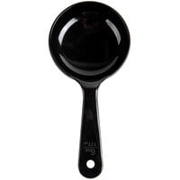 Carlisle 493003 Measure Misers 6 oz. Black Acetal Short Handle Portion Spoon