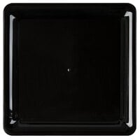 Fineline SQ4212.BK Platter Pleasers 12" x 12" Black Plastic Square Cater Tray - 25/Case