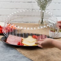 Fineline DDOS916.L Innovative Caterware 16 inch x 11 inch Clear Plastic Oval Dome Lid - 50/Case