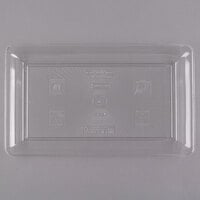 Fineline RC473.CL Platter Pleasers 18" x 12" Clear Plastic Rectangular Cater Tray - 20/Case