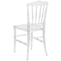 Flash Furniture BH-H002-CRYSTAL-GG Elegance Chiavari Napoleon Transparent Polycarbonate Outdoor / Indoor Stackable Chair