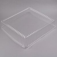 Fineline DDSQ1616.L Platter Pleasers 16" x 16" Clear Plastic Square Dome Lid - 40/Case