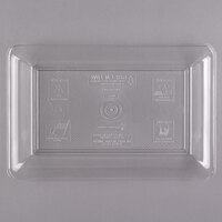 Fineline RC472.CL Innovative Caterware 14 inch x 10 inch Clear Plastic Rectangular Cater Tray