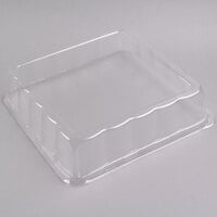 Fineline DDSQ1212.L Platter Pleasers 12" x 12" Clear Plastic Square Dome Lid - 50/Case