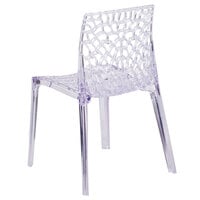 Flash Furniture FH-161-APC-GG Vision Transparent Polycarbonate Outdoor / Indoor Stackable Side Chair
