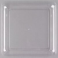 Fineline SQ4212.CL Platter Pleasers 12" x 12" Clear Plastic Square Cater Tray - 25/Case