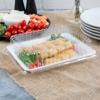 Fineline DDRC810.L Innovative Caterware 10 inch x 8 inch Clear Plastic Rectangular Dome Lid - 50/Case