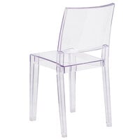 Flash Furniture FH-121-APC-GG Phantom Transparent Polycarbonate Outdoor / Indoor Stackable Side Chair