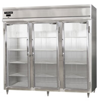 Continental DL3RE-SA-GD 86" Glass Door Extra Wide Reach-In Refrigerator