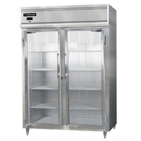 Continental D2RESNSAGD 57 inch Glass Door Extra Wide Shallow Depth Reach-In Refrigerator