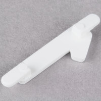 3/4 inch White Molded Plastic Number 1 Deli Tag Insert - 50/Set