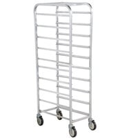 Winholt AL-1210 End Load Aluminum Platter Cart - Ten 12 inch Trays