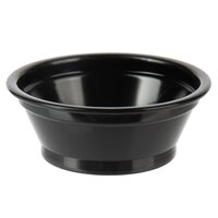 Choice 0.5 oz. Black Plastic Souffle Cup / Portion Cup - 2500/Case