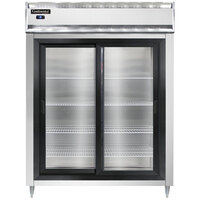 Continental DL2RE-SS-SGD 57" Extra-Wide Sliding Glass Door Reach-In Refrigerator