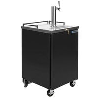 Beverage-Air BM23HC-B Black Single Tap Kegerator Beer Dispenser - (1) 1/2 Keg Capacity