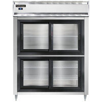 Continental D2RENSGDHD 57" Extra-Wide Half Sliding Glass Door Reach-In Refrigerator