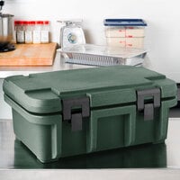 Cambro UPC160192 Camcarrier Ultra Pan Carrier® Granite Green Top Loading 6 inch Deep Insulated Food Pan Carrier