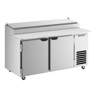 Beverage-Air DP67HC 67" Two Door Refrigerated Pizza Prep Table