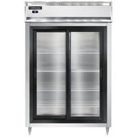 Continental DL2RS-SGD 52" Shallow Depth Sliding Glass Door Reach-In Refrigerator