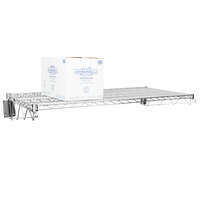 Regency 24 inch x 48 inch Chrome Wire Wall Mount Shelf