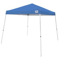 Caravan Canopy 21007800020 V-Series 2 10' x 10' Blue Slant Leg Instant Canopy