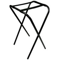Lancaster Table & Seating 19" x 17" x 31" Folding Tray Stand Black Metal