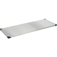 Metro 2472FG 24 inch x 72 inch Flat Galvanized Steel Solid Shelf